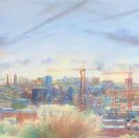 Picture of the Week: <p>A painting from a few years back showing the building work down at Neepsend.</p>